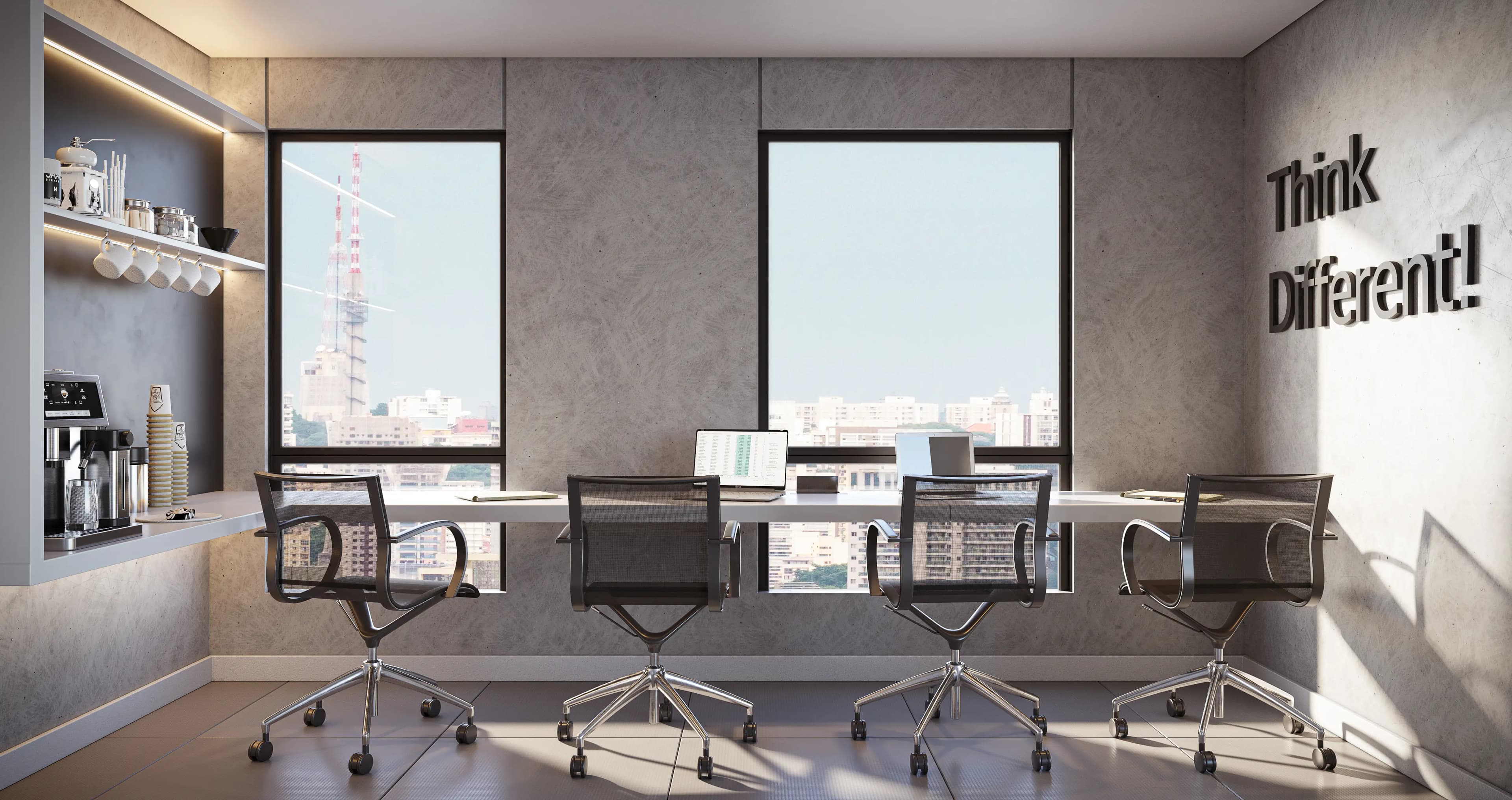 Coworking do use.moema — Espaço de trabalho e interação com conforto.